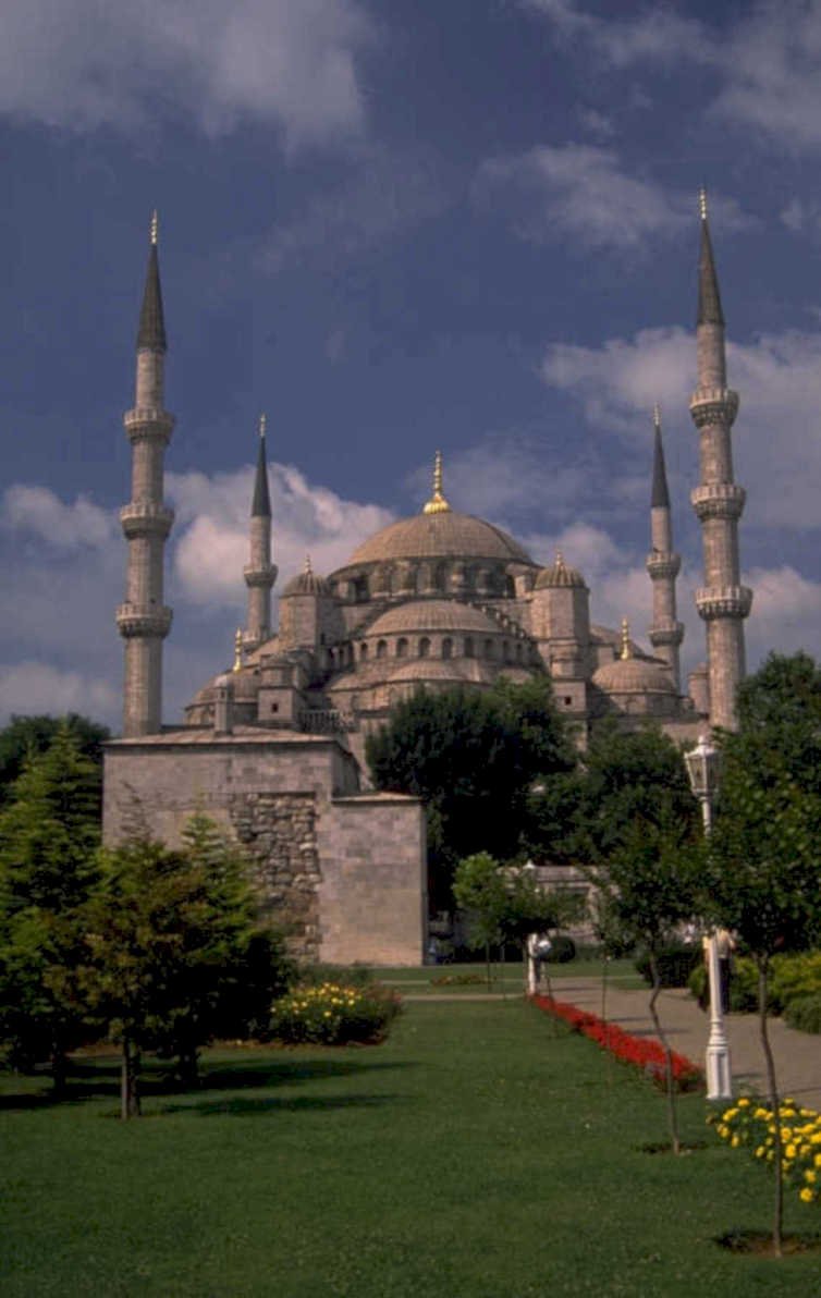 blue mosque sultanahmet 2 1980s 1990s A4 Photo Print