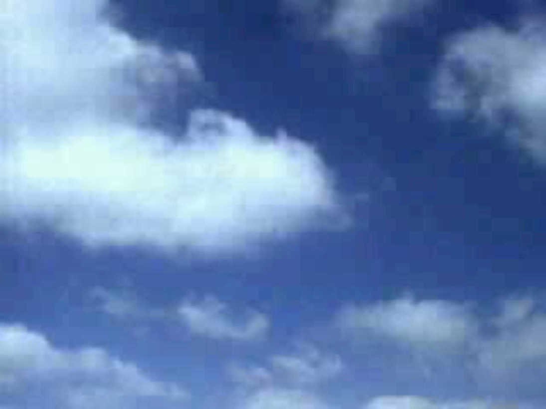blue sky clouds 11980s 1990s A4 Photo Print