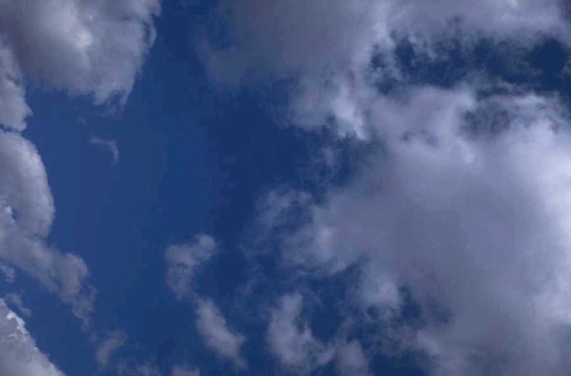 blue sky clouds 2 1980s 1990s A4 Photo Print