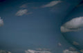 blue sky clouds 2 Vintage A4 Photo Print