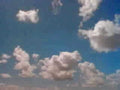 blue sky clouds 21980s 1990s A4 Photo Print