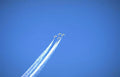 blue sky jets Vintage A4 Photo Print