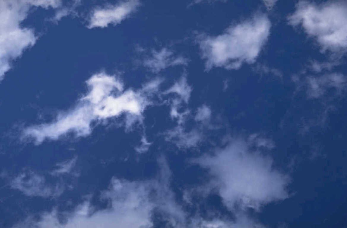 blueskyclouds cumulus daylight 1980s 1990s A4 Photo Print