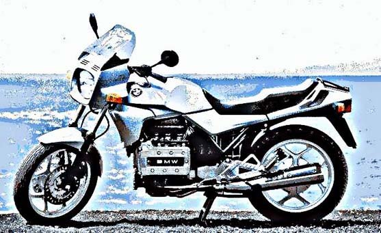 bmw k75c motorbike A4 Photo Print