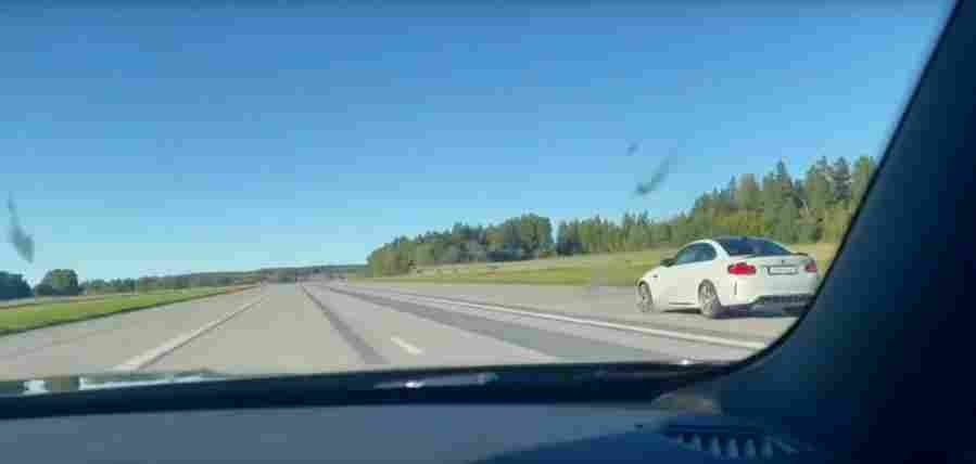 bmw m2 cs and old m4 competition coupe engage in lewd drag battle 5 Car A4 Photo Print