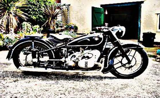 bmw r67 motorbike A4 Photo Print