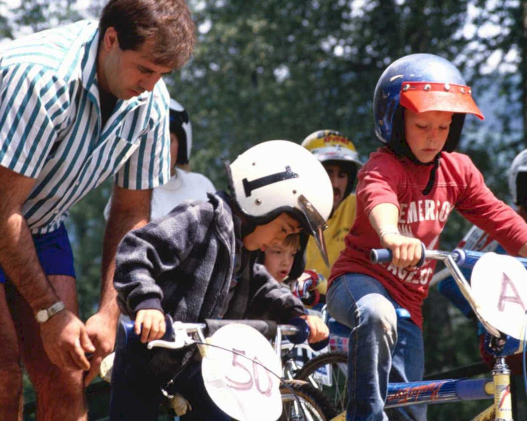 bmx racing boys1980s 1990s A4 Photo Print