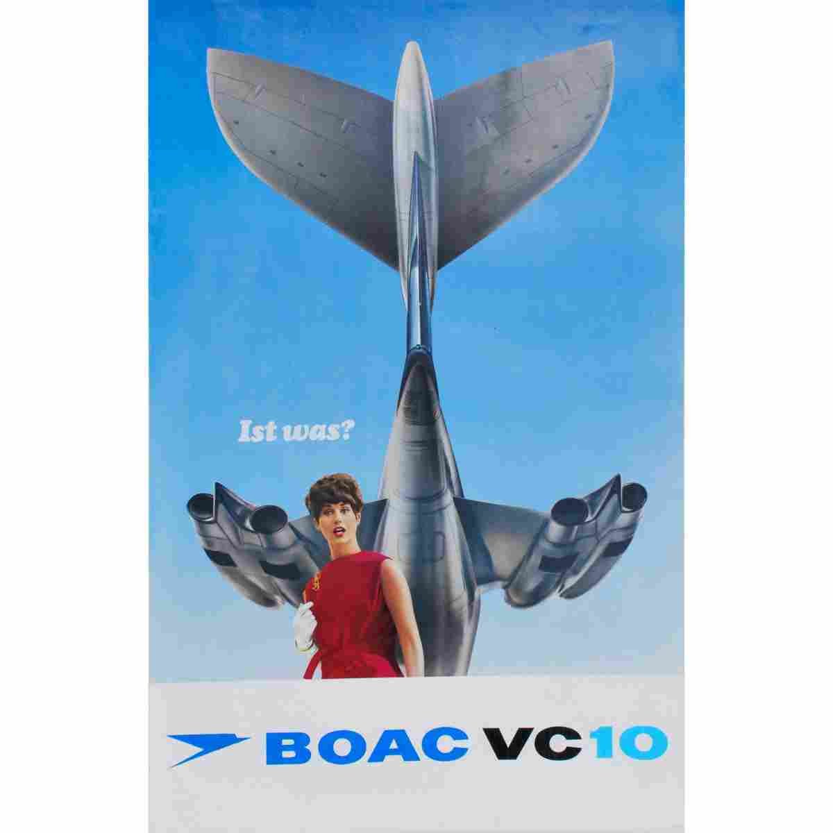 boac vc 10 1966 2 Advert A4 Photo Print