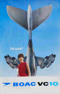 boac vc 10 1966 4 Advert A4 Photo Print