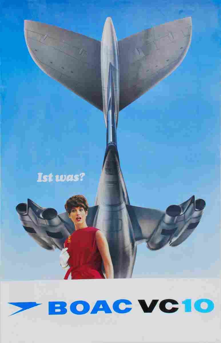 boac vc 10 1966 4 Advert A4 Photo Print