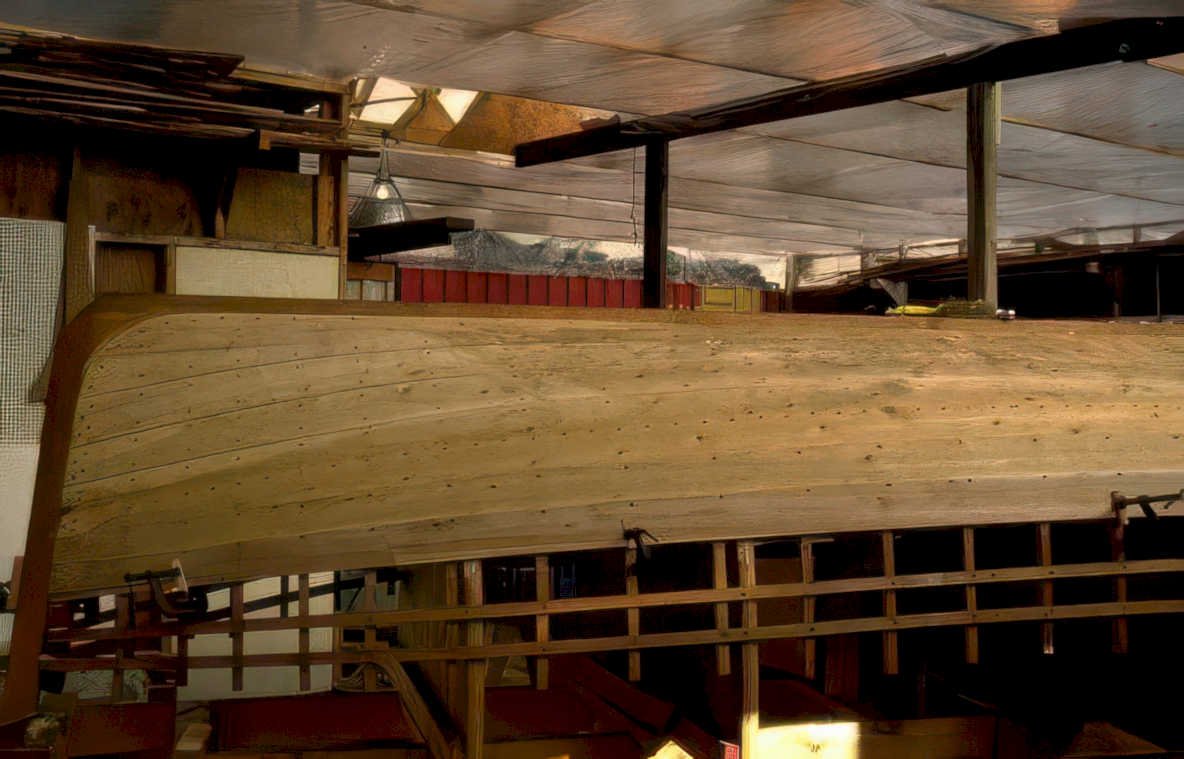 boat hull restoration Vintage A4 Photo Print