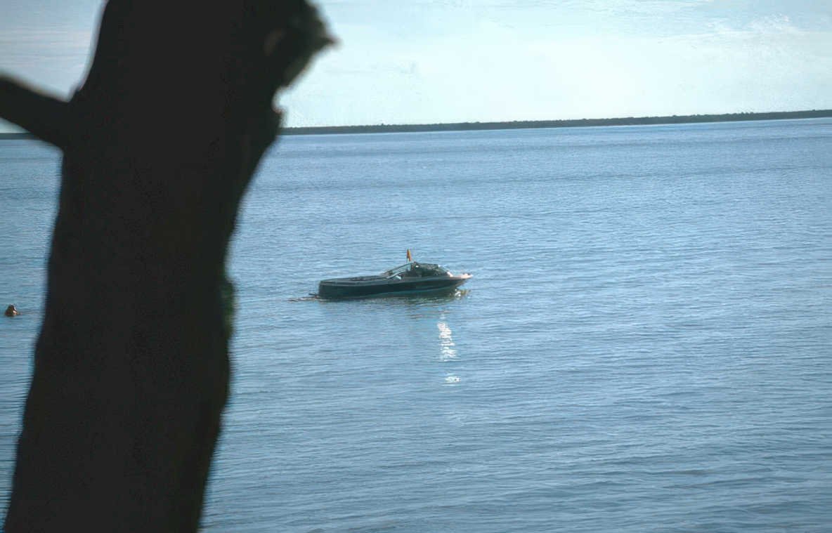 boat lake ontario Vintage A4 Photo Print