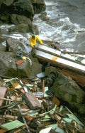 boatwreck debris coast Vintage A4 Photo Print