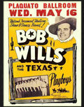 bob wills concert poster 1950s Advert A4 Photo Print
