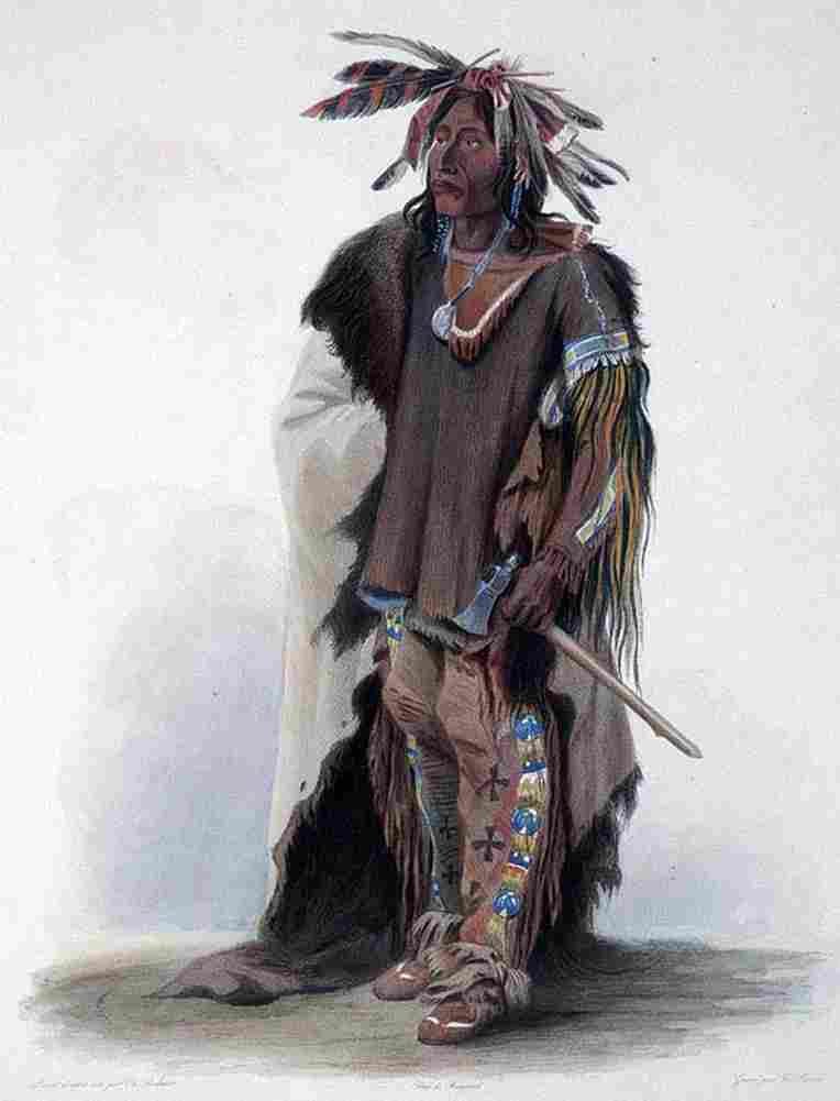 bodmer A Sioux Warrior Art A4 Photo Print