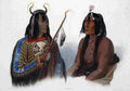 bodmer An Assiniboin Indian and a Yanktonan Indian Art A4 Photo Print