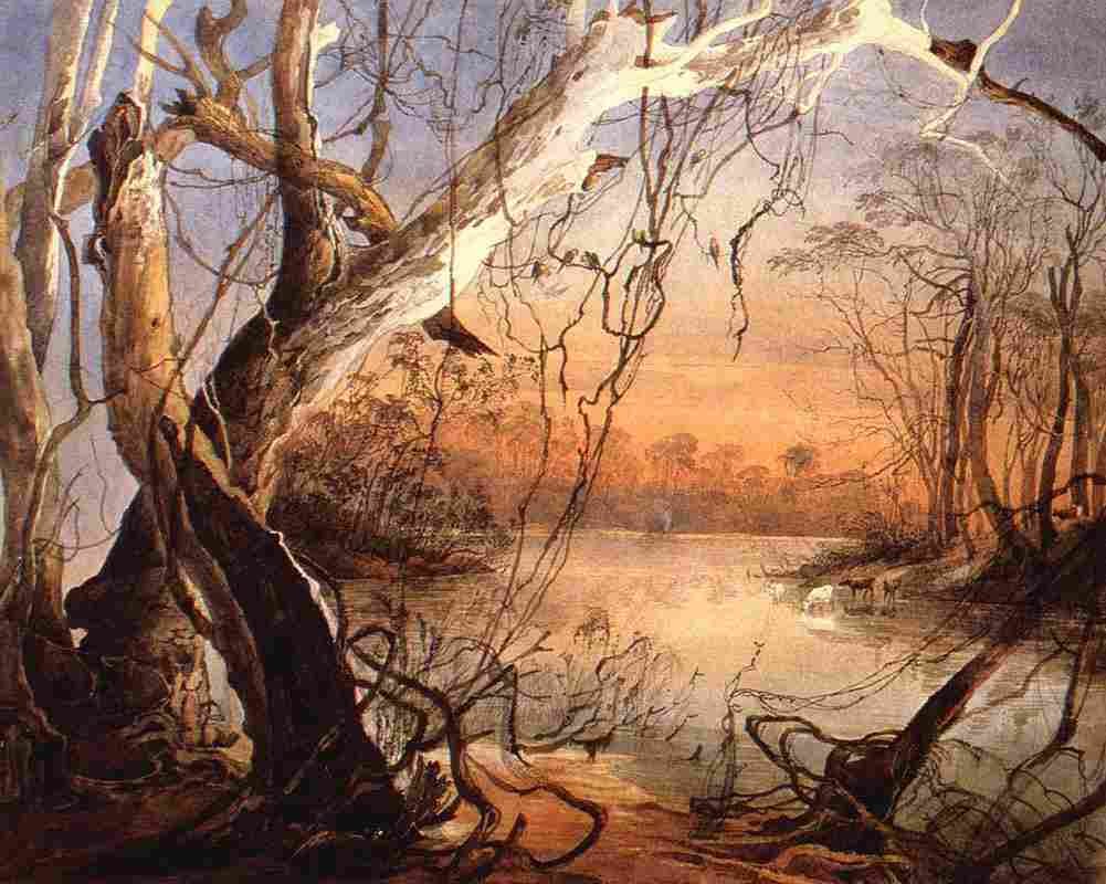 bodmer Confluence of the Fox River and the Wabash Art A4 Photo Print