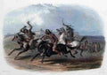 bodmer Horse Racing of the Sioux Indians Art A4 Photo Print