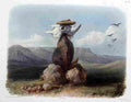 bodmer Magic Pile Erected by the Assiniboin Art A4 Photo Print