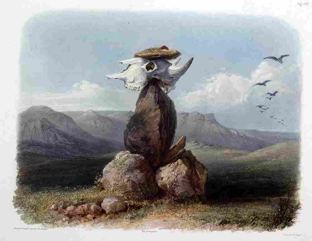 bodmer Magic Pile Erected by the Assiniboin Art A4 Photo Print