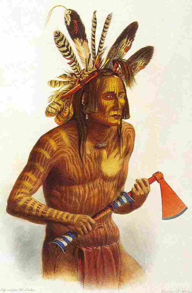 bodmer Mato Tope Chief Mandan Art A4 Photo Print