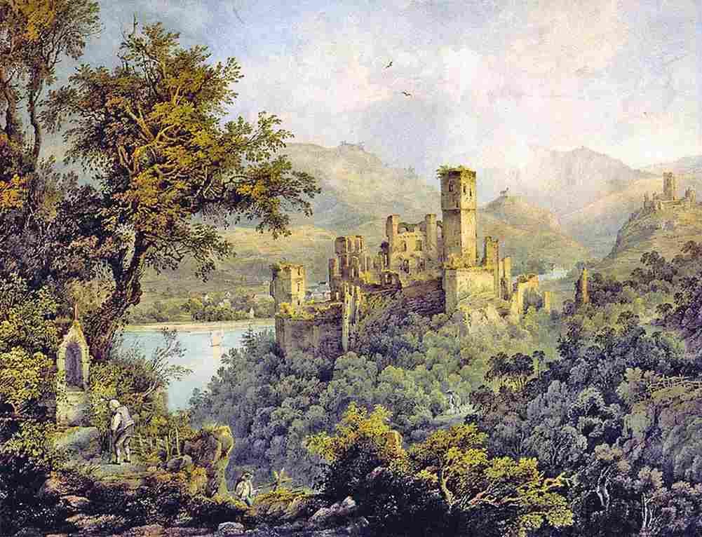 bodmer Stolzenfels Castle Art A4 Photo Print