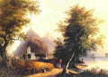 bodmer The Enemy Brothers at Bornhofen on Rhine Art A4 Photo Print