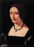 boltraffio portrait of a lady as st lucy Art A4 Photo Print