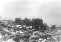 bomb rubble stpet Vintage world war A4 Photo Print