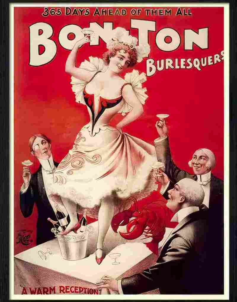 bon ton burlesque 1900s 2 Advert A4 Photo Print