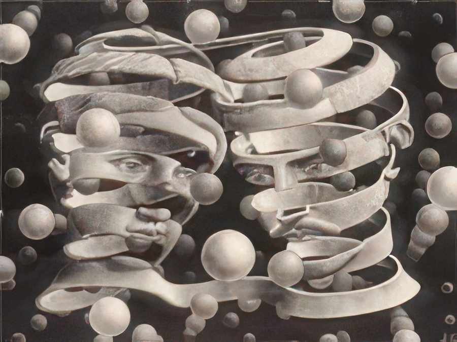 bond of union mc escher 1956 A4 Photo Print