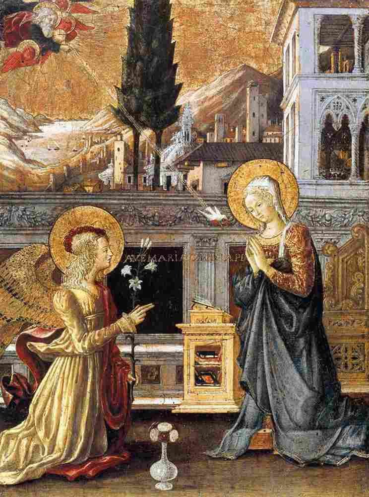 bonfigli annunciation Art A4 Photo Print