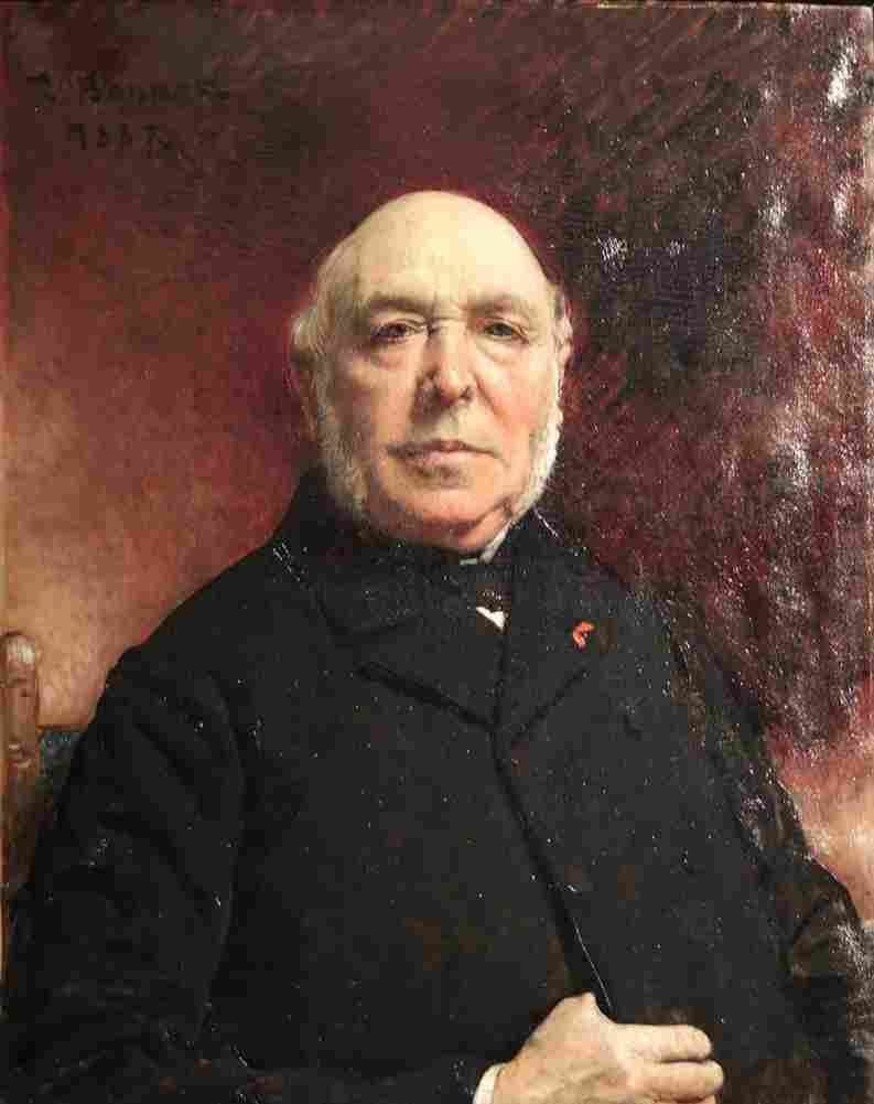 bonnat portrait of architect f delarue Art A4 Photo Print