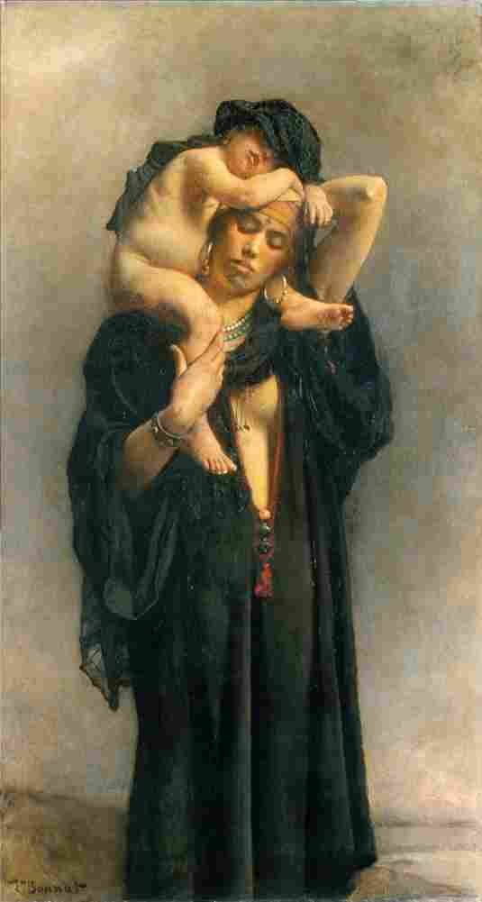 bonnat une paysanne egyptienne et son enfant Art A4 Photo Print