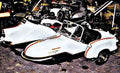 bonneville combination motorbike A4 Photo Print