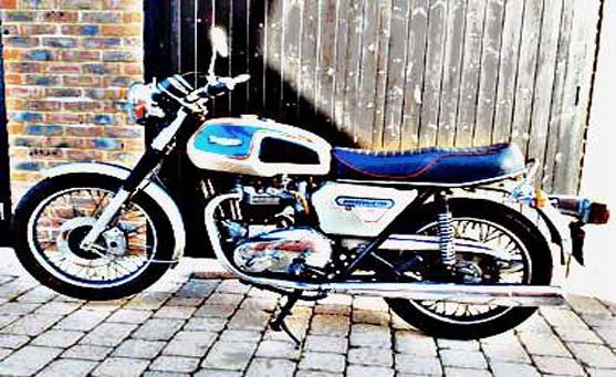 bonneville silver jubilee motorbike A4 Photo Print