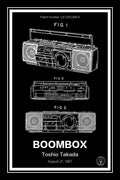boombox patent print black A4 Photo Print