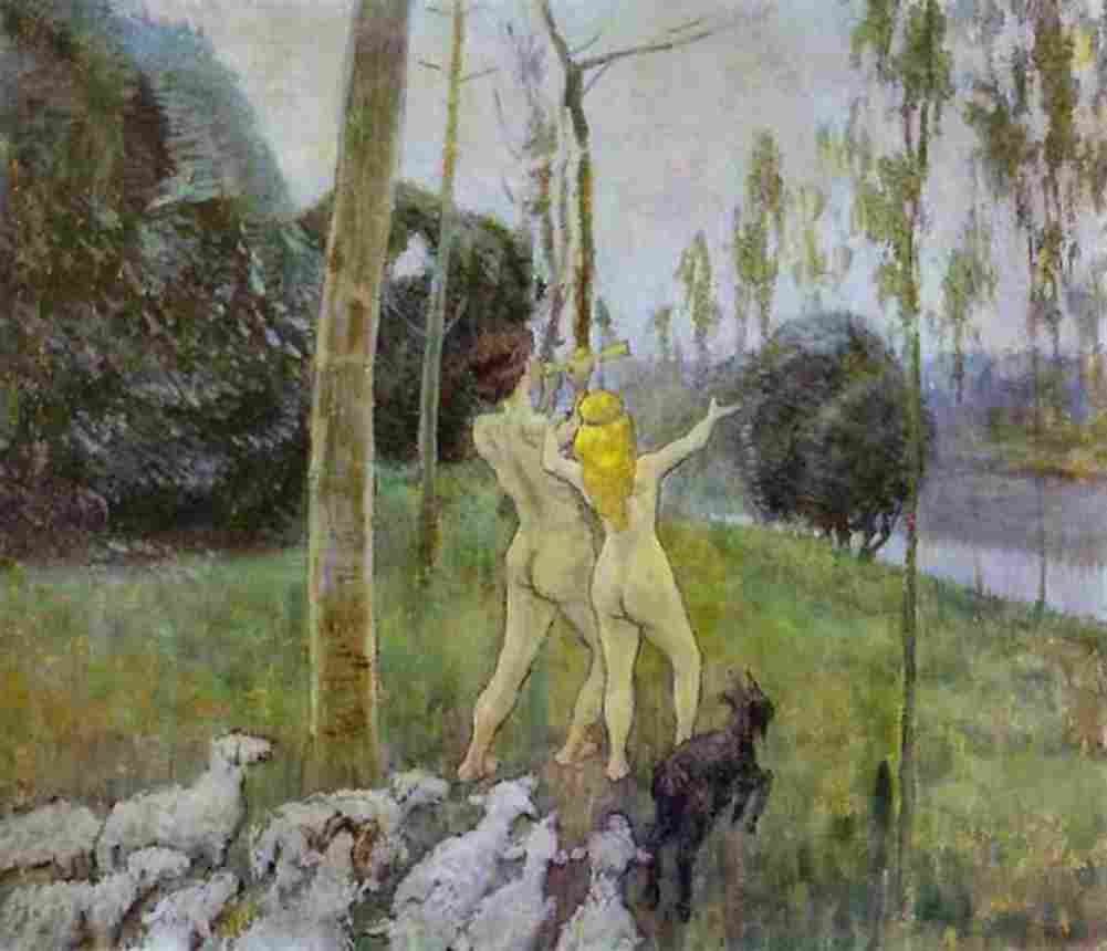 borisov musatov daphnis and chloe Art A4 Photo Print