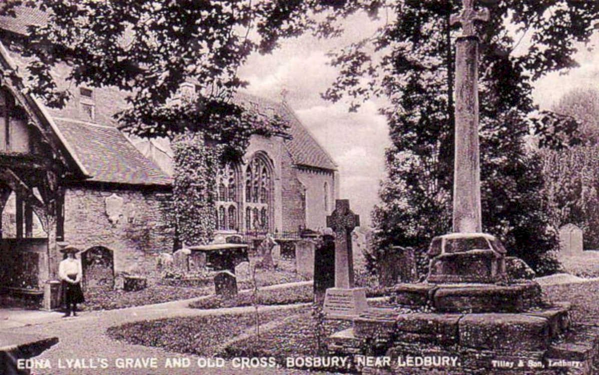 bosbury old crossVintage 1880s 1900s A4 Photo Print