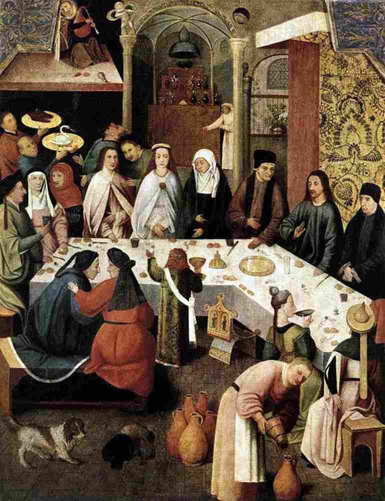 bosch Marriage Feast at Cana Art A4 Photo Print