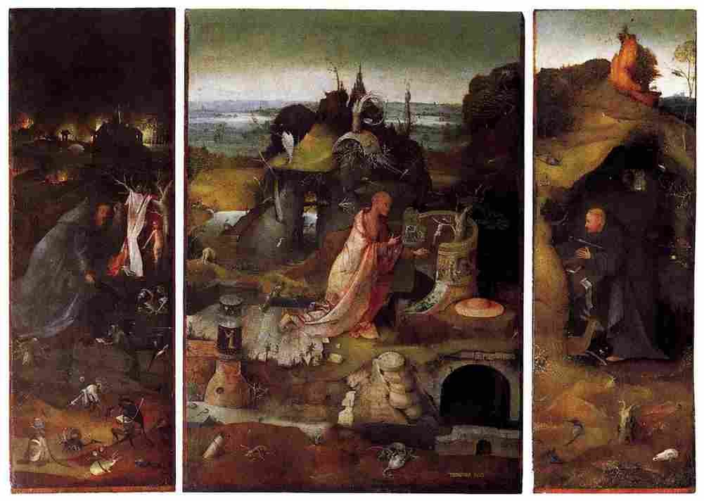 bosch The Hermit Saints Triptych Art A4 Photo Print