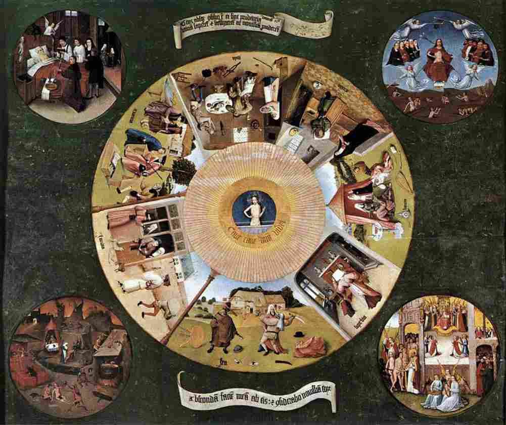 bosch The Seven Deadly Sins Art A4 Photo Print