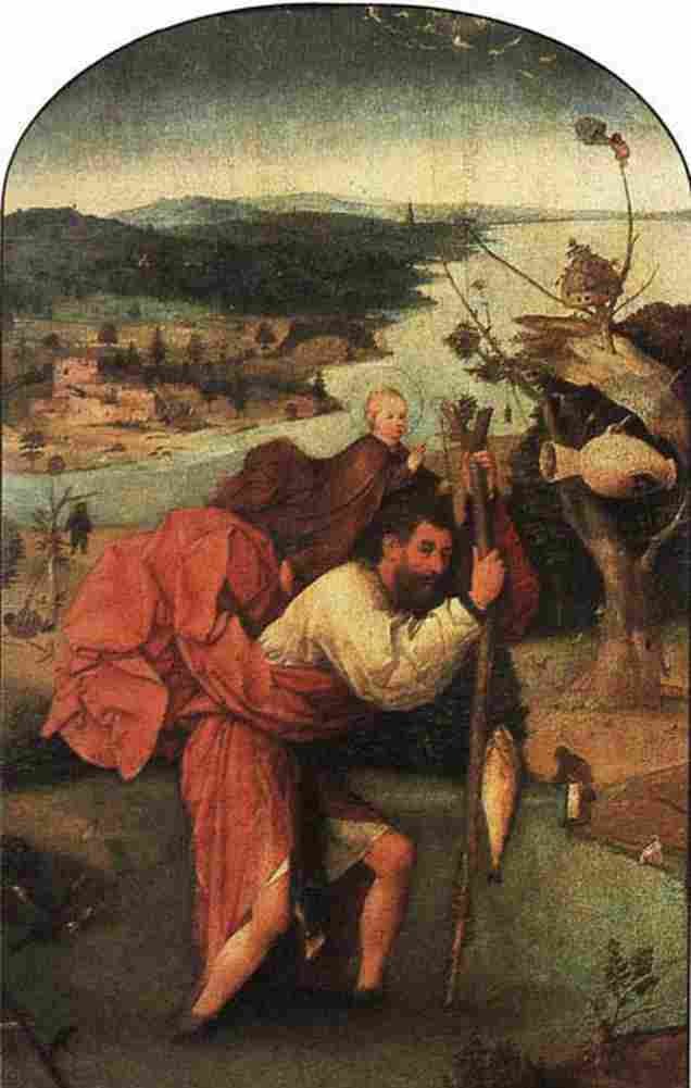 bosch saint christopher Art A4 Photo Print
