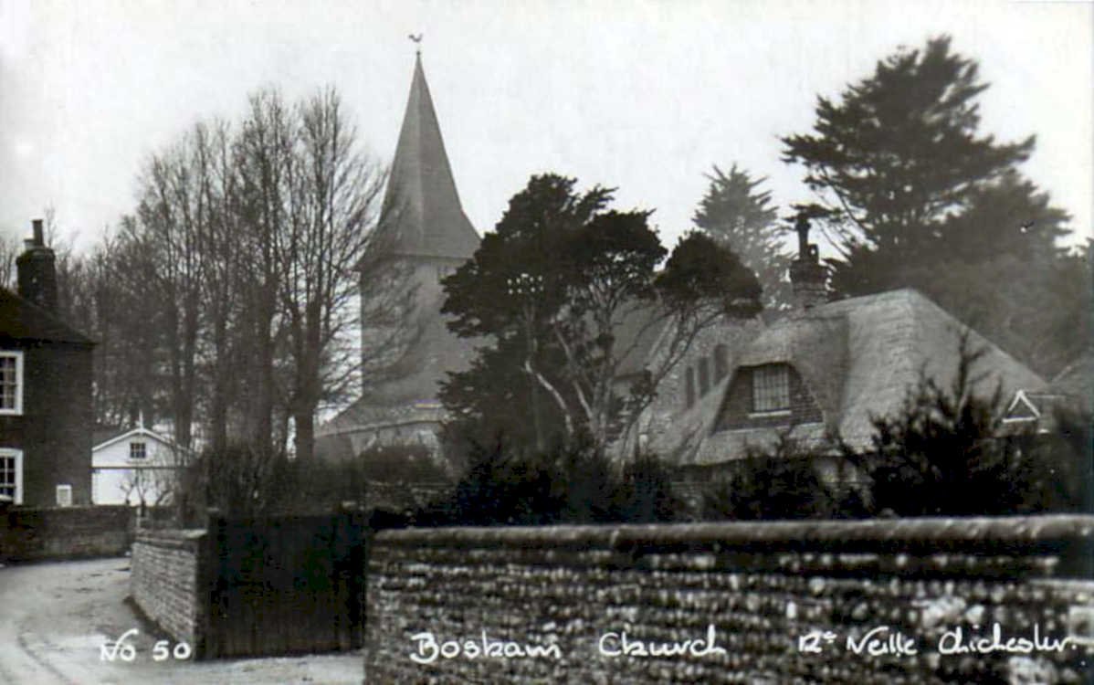 bosham church 1966Vintage 1880s 1900s A4 Photo Print