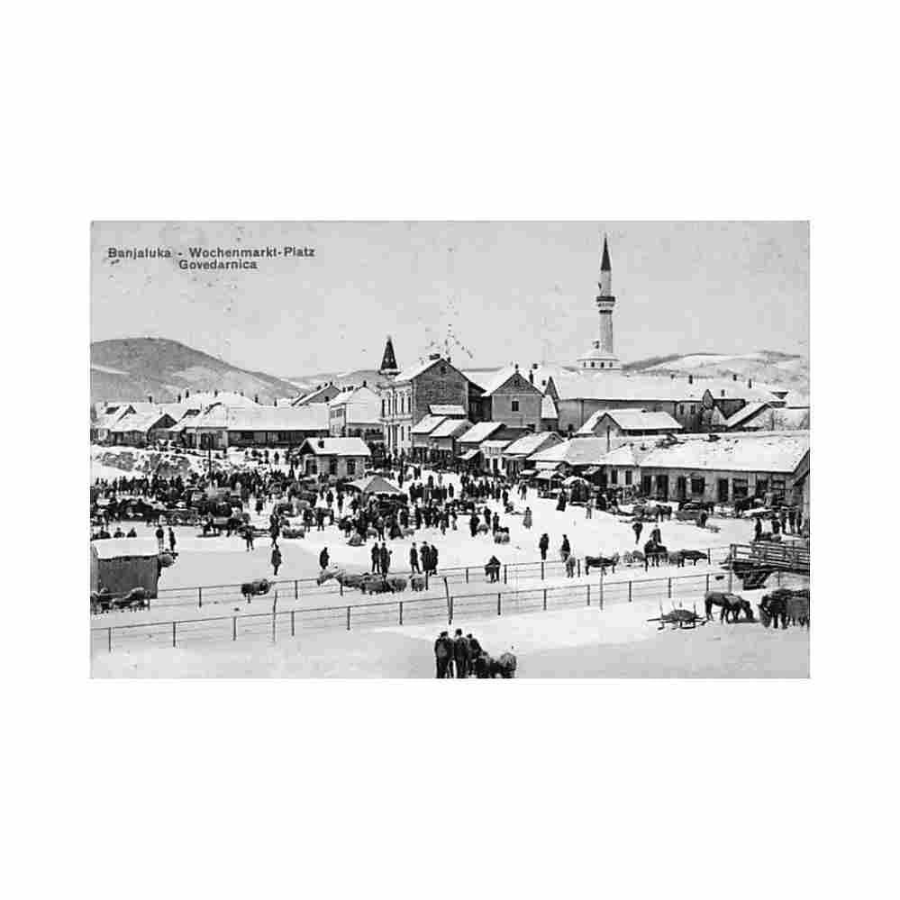 bosnia banja luka govedarnica Vintage A4 Photo Print