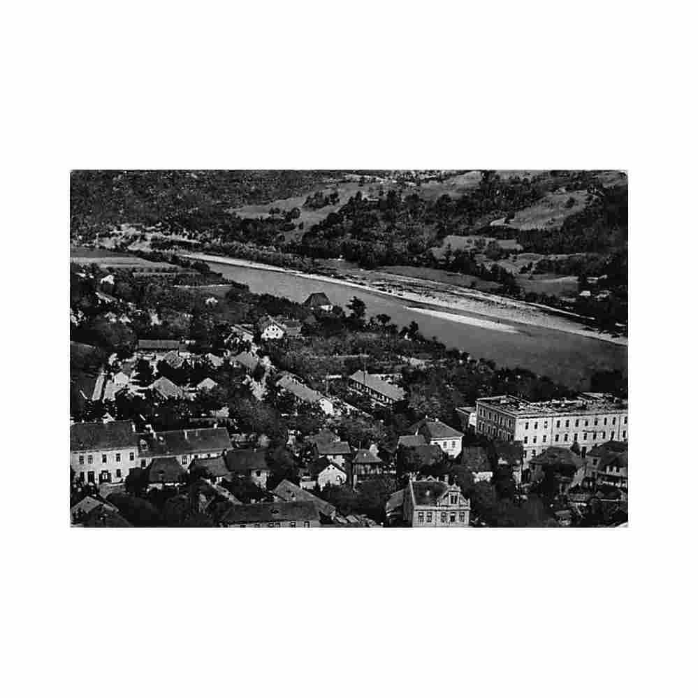 bosnia gorazde bird s eye view simon kattan Vintage A4 Photo Print