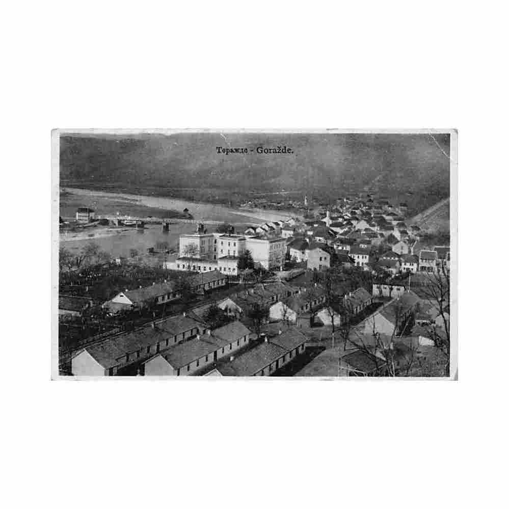 bosnia gorazde panorama Vintage A4 Photo Print