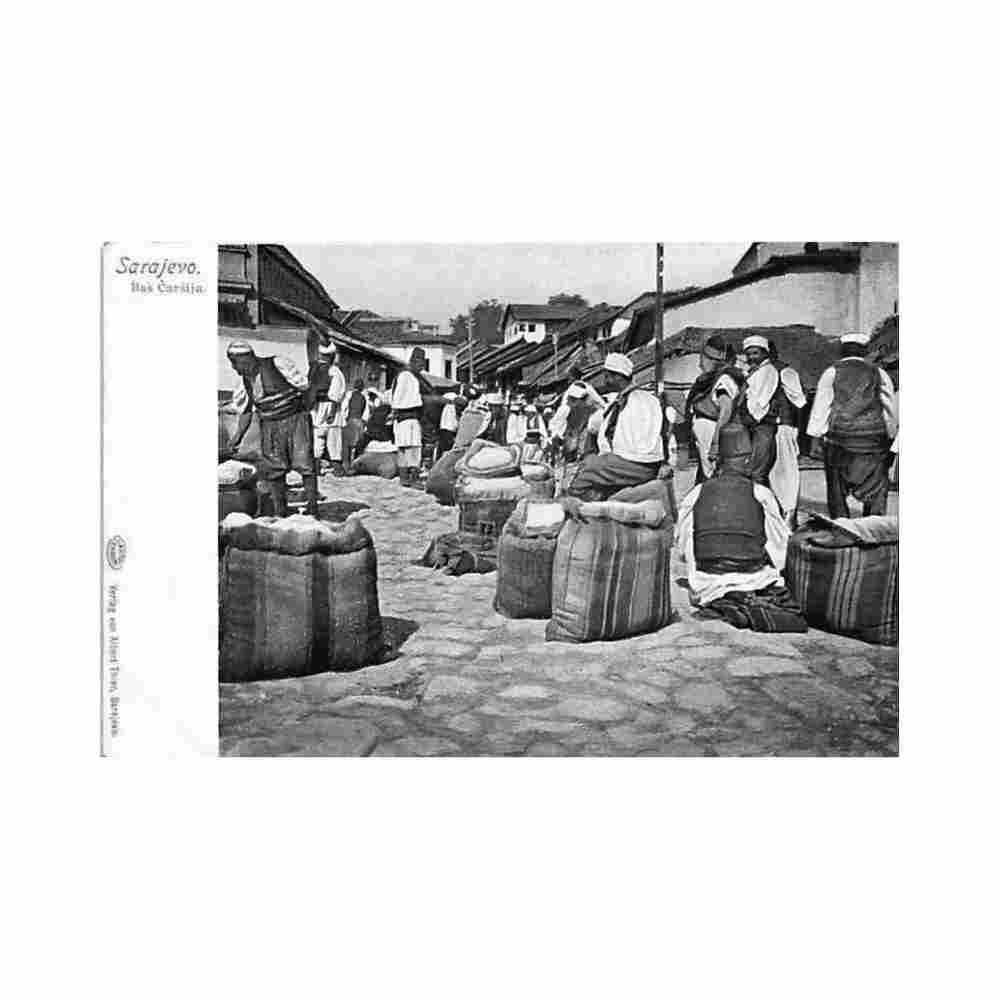 bosnia herzegovina sarajevo the lower bazaar Vintage A4 Photo Print