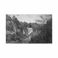 bosnia jajce waterfall Vintage A4 Photo Print