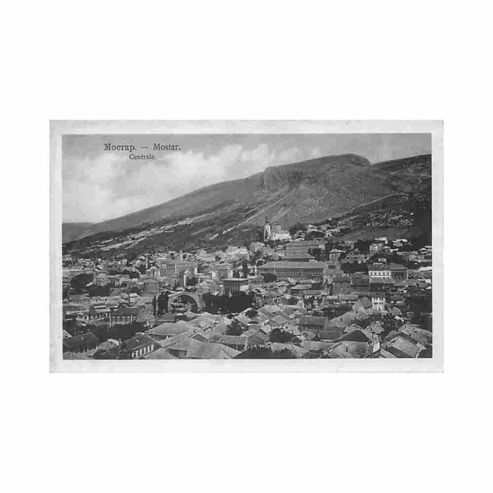 bosnia mostar bird s eye view trifko dudic 86 Vintage A4 Photo Print